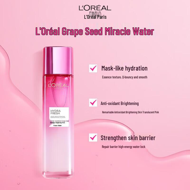L'Oréal Druivenpit Versterkend Herstellend Miracle Water Set