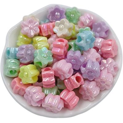Love Plum Star Beads Acrylic Beads Loose Beads Jewelry Accessories Candy Mixed Color for Jewelry Making Round Beads Fashion Acrylic AB Color