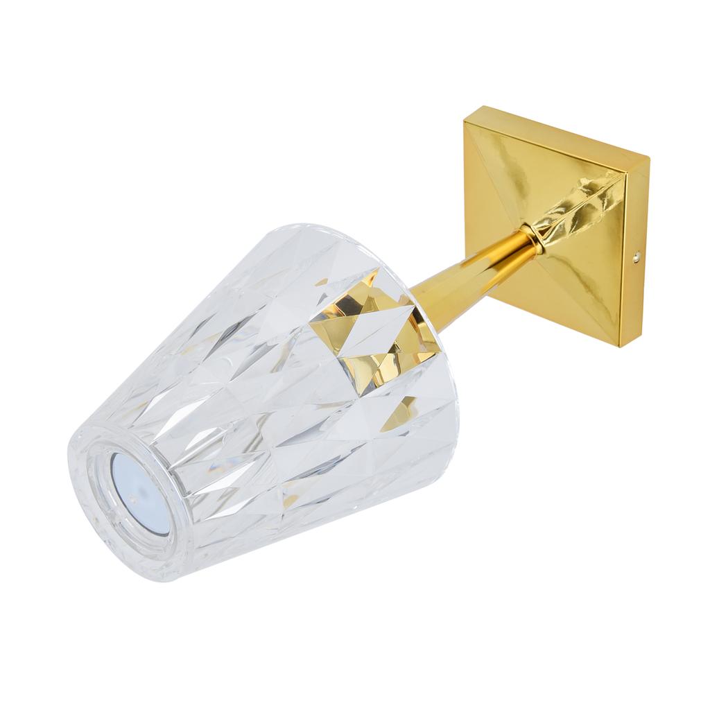 LED Kristall Tisch Lampe Dimmbar Schreibtisch Lampe USB Lade für Schlafzimmer Decor Warm Weiß Licht