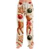 Women's Christmas Print Loose Fit Casual Pants for Holiday