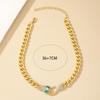 Fashion Exaggerated Metal Rhinestone Snake Collarbone Chain Ins Fashion Personality Temperament Hip Hop Animal Necklace