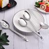 Stainless Steel Long-Handled Colander Spoon - Western Tableware for Hotels and Large Food Portions