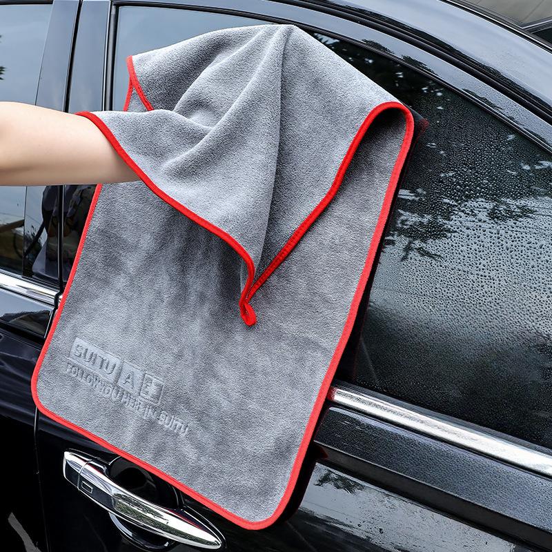 Doppelseitiges Mikrofaser-Reinigungstuch für die Autowäsche, weiches, kratzfestes, fusselfreies Waschtuch