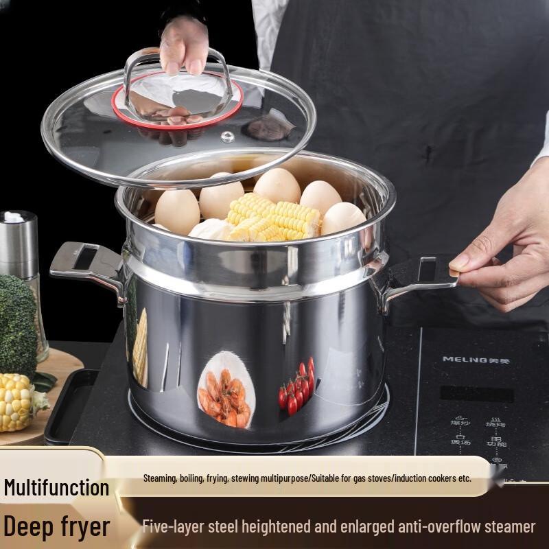 Yoshida Craftsman 316L Stainless Steel Steamer & Soup Pot