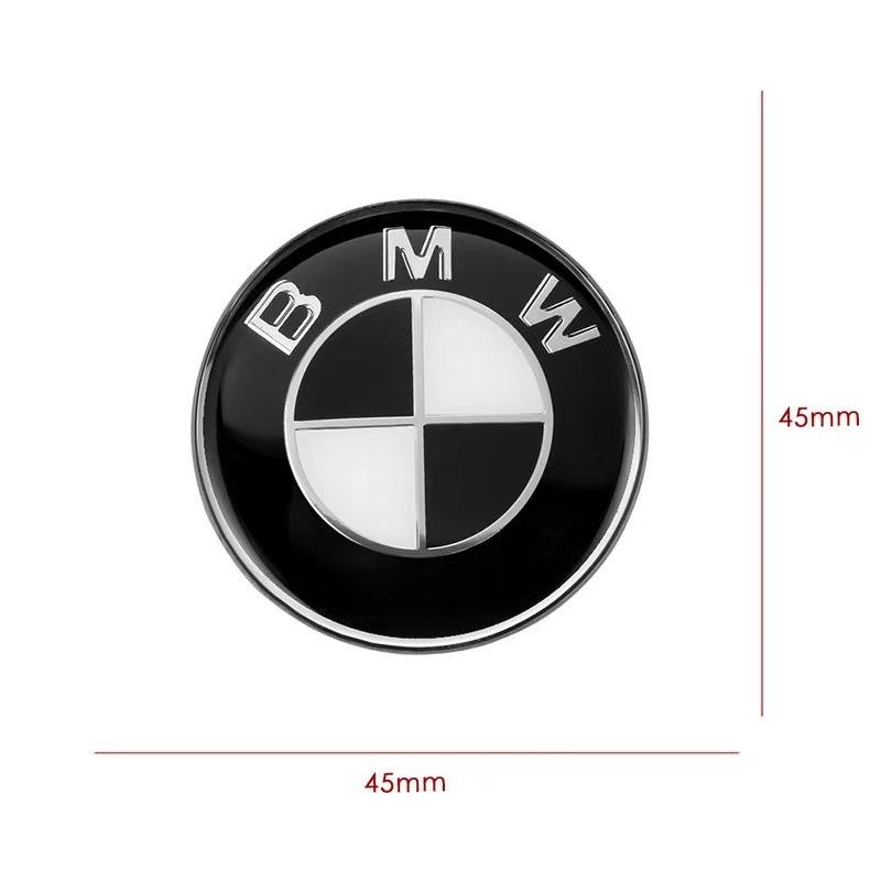 For BMW M X1 X3 45mm Car Steering Wheel Cover Badge Emblem Logo Sticker For BMW E46 E39 E90 E36 E91 E62 E87 E53 F15 F16 F20 F30 X1 X3 X5 M3 M5 CUZ1