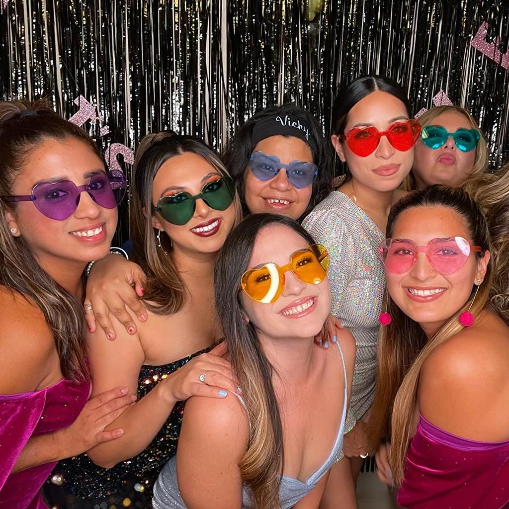 20 Pairs Heart Sunglasses For Women Heart Shaped Sunglasses Bulk Colorful Heart Glasses For Party Favor Christmas Decorations