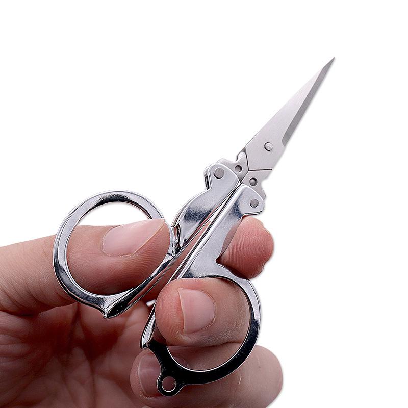 Stainless Steel Travel Folding Mini Scissors for Fishing and Multi-Purpose Use