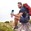 1L Water Bottle With Bounce Cover Time Scale Reminder Frosted Leakproof Cup For