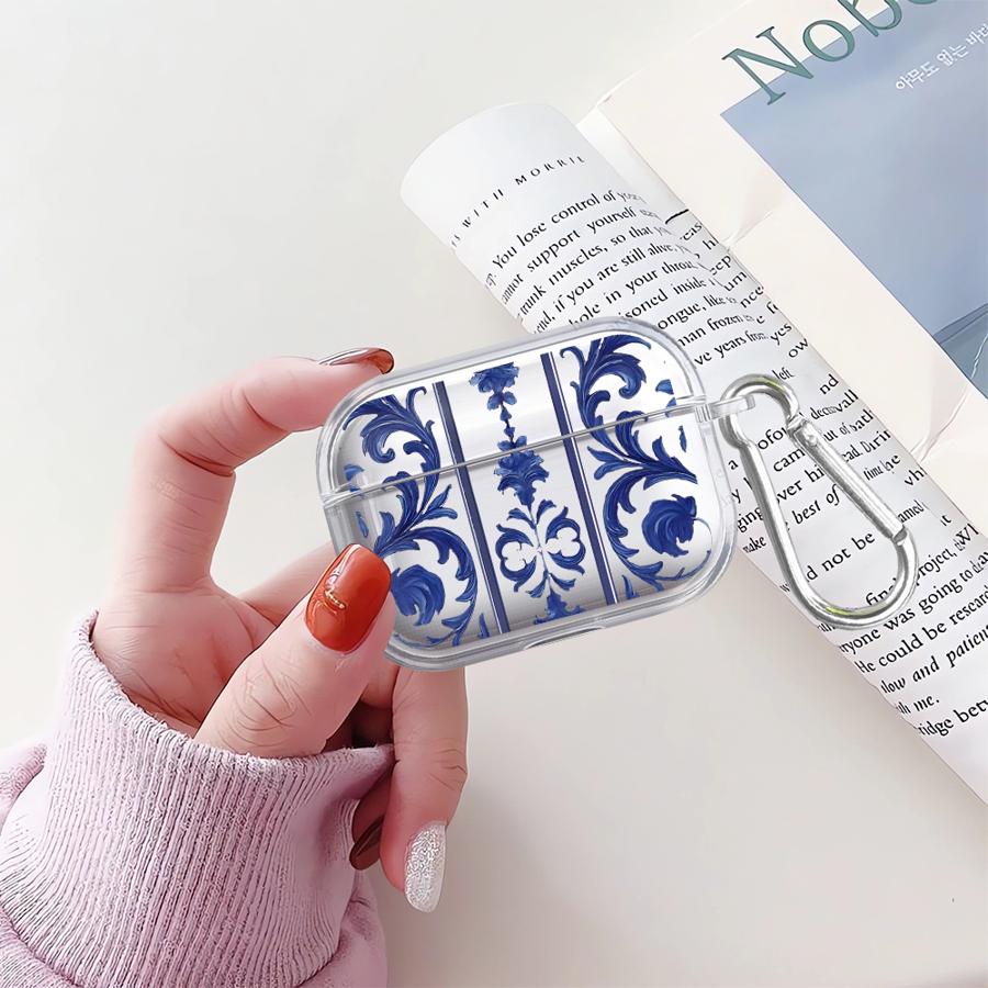 Clear Earphone Cases Cover Case For Airpods Pro2 4 Pro 3 2 Pro3 1 Minimalist Flowers