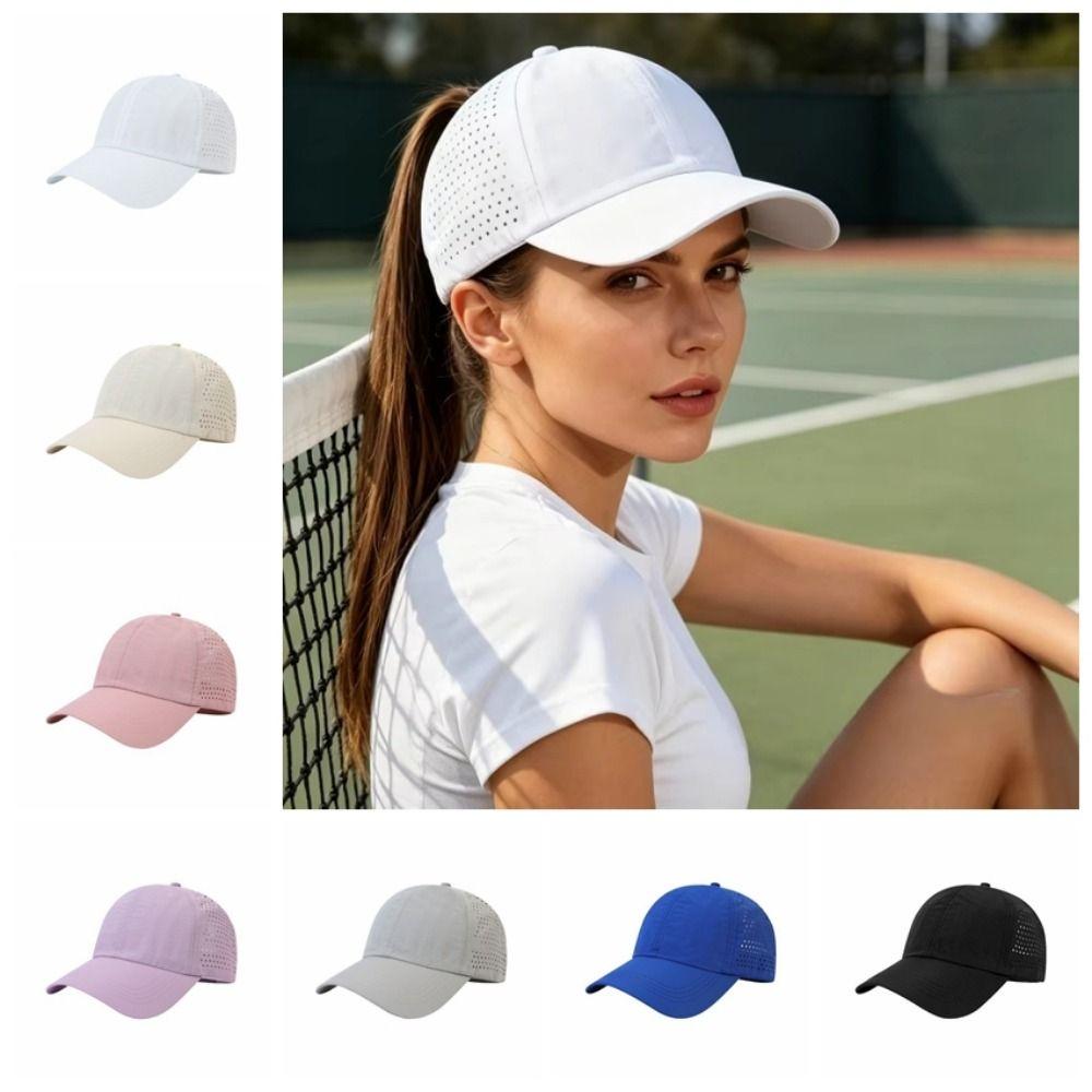 Breathable Mesh Peaked Cap Quick-Drying Running Cap Fashion Women‘s Baseball Caps  Casual Wear