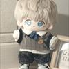 Uniform School For 20Cm Cotton Doll Clothes Knitted Vest Cotton Idol Doll Clothes Outfit Fashion Plush Doll Clothing Accessories