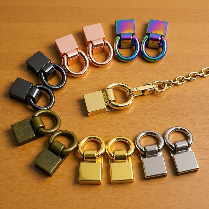 4/8Pcs Meetee 36x15mm Side Clip Buckle Bag Strap Metal Clasp D Ring Hook Handbag Screw Connector Buckles Leather Craft Hardware