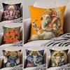 Traditional GGanesha Phra Phikanet Cushion Cover Throw Pillow Cover Hidden Button Durable Polyester Chair Cushion