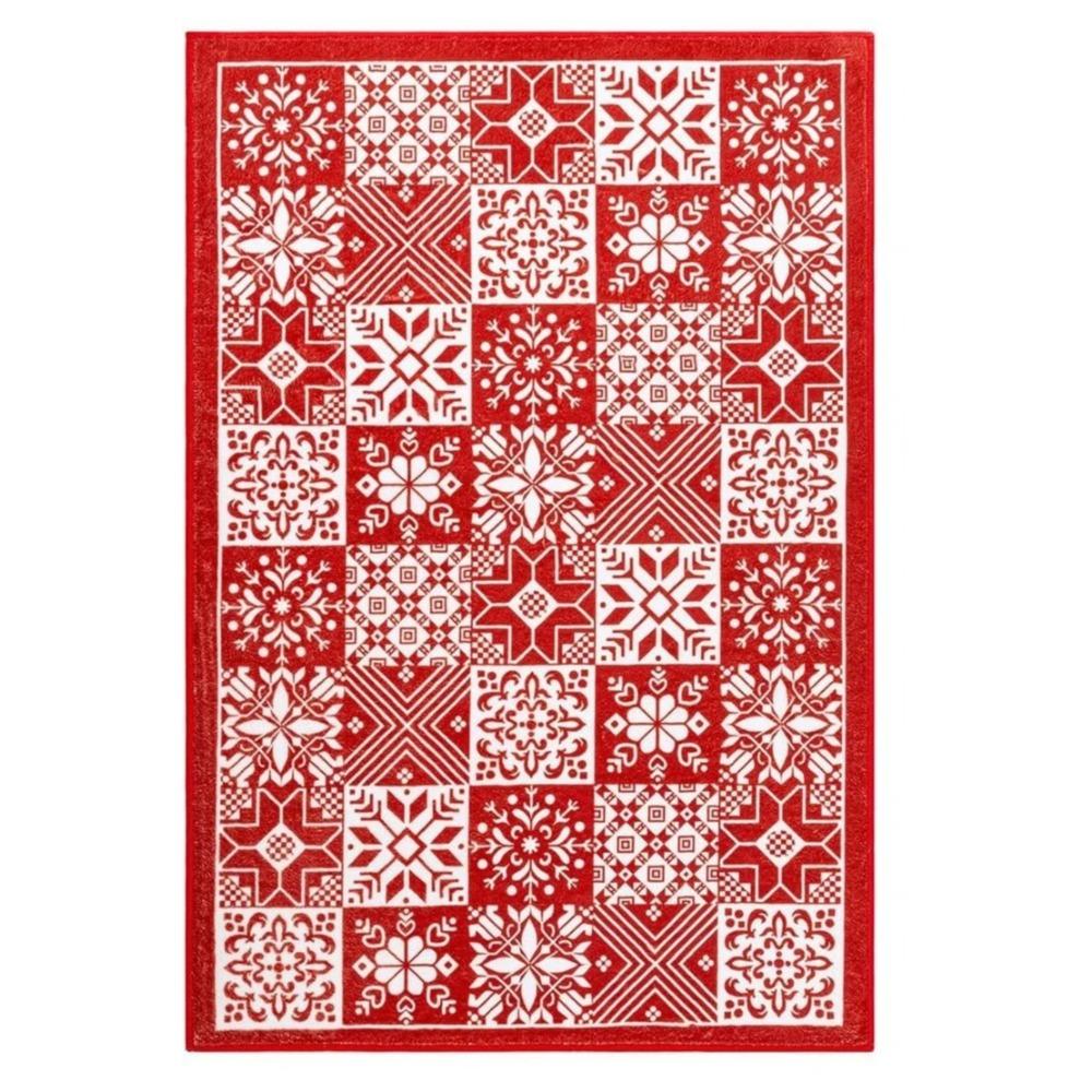 Living Room Carpet Bedroom Rug Christmas Deer Carpets Soft Fluffy Bedside Floor Mat Foldable Machine Washable Home Decoration