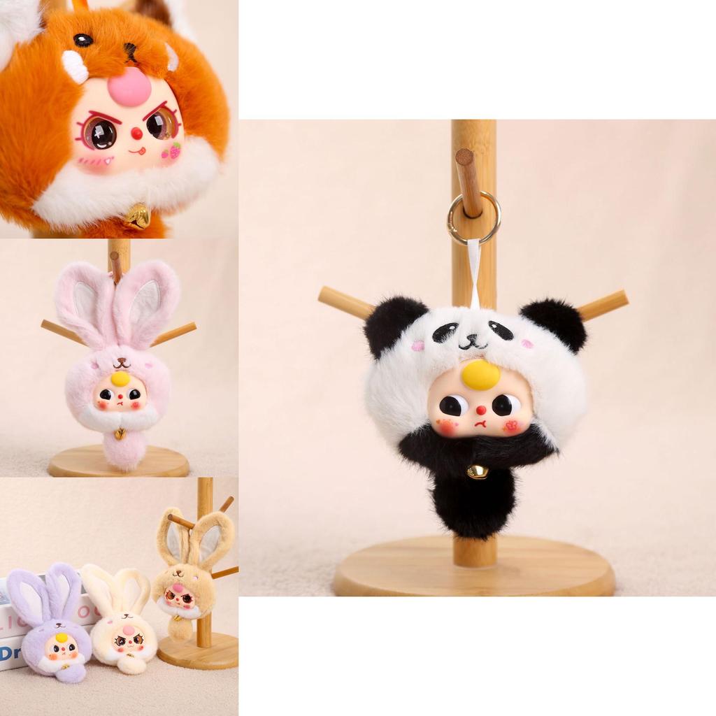 Baby Three Plush Animal Toy With Pp Cotton Filling For Kids Birthday Gift