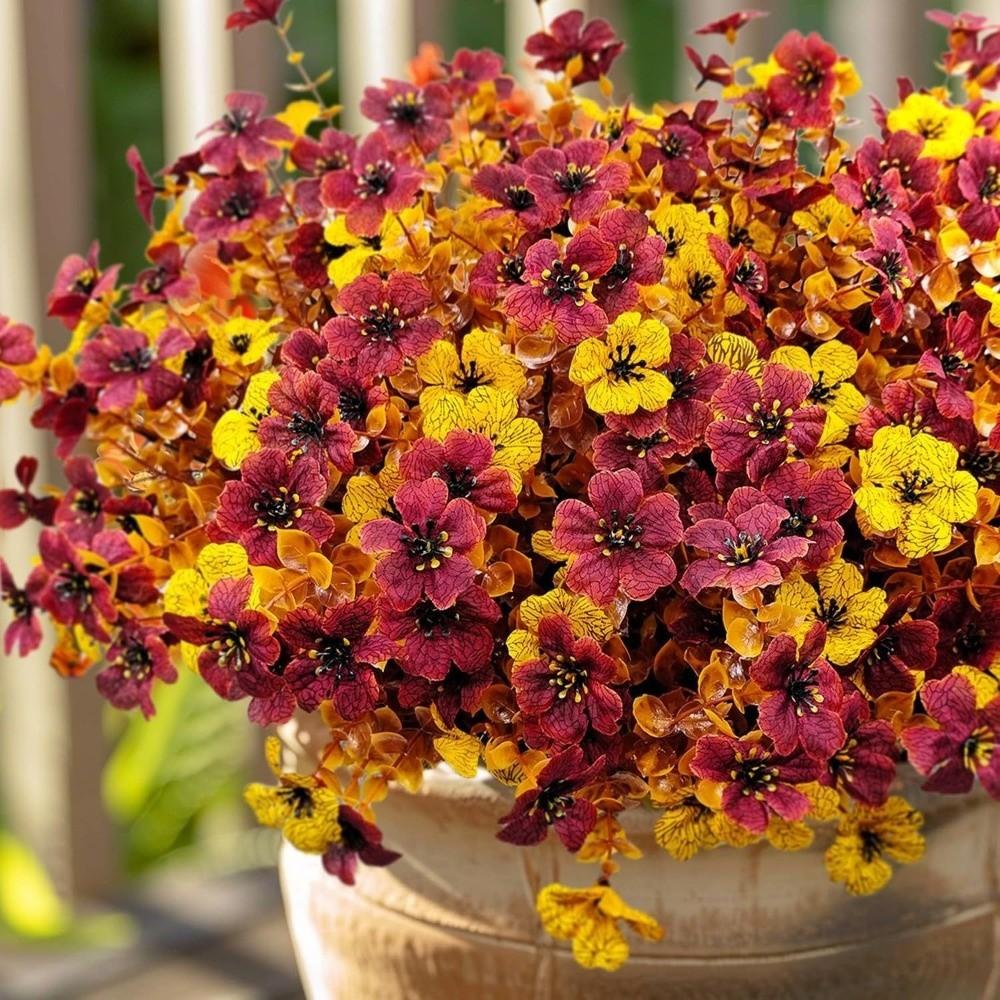 Fall Decor Eucalyptus Flower Bouquet DIY Floral Simulated Violet Bouquet  Valentine's Day Gift