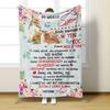 Customizable Flannel Blanket - English Envelope Series, Perfect Mother's Day Gift