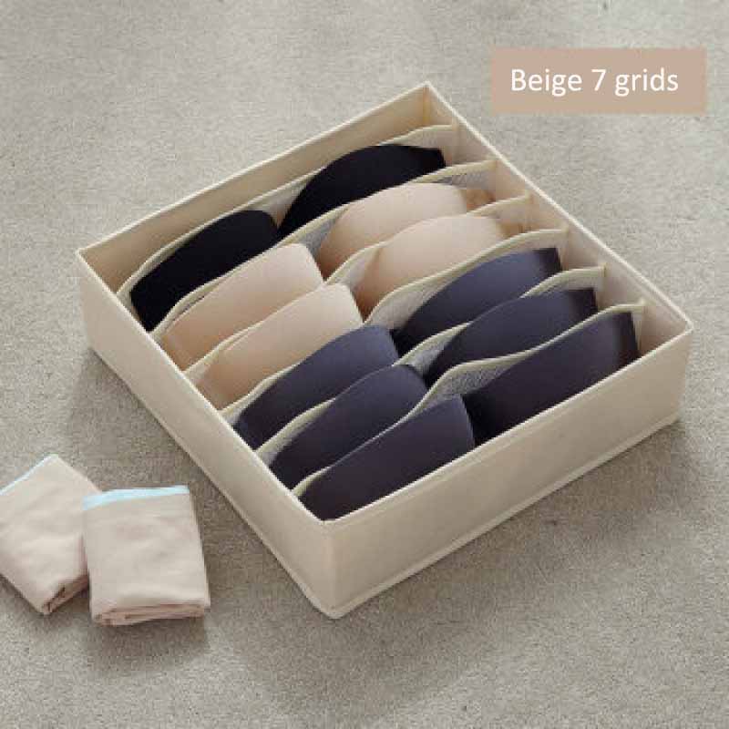 24-Compartment Drawer-Style Storage Box | Fabric Dividers, Deepened Space for Underwear & Socks
