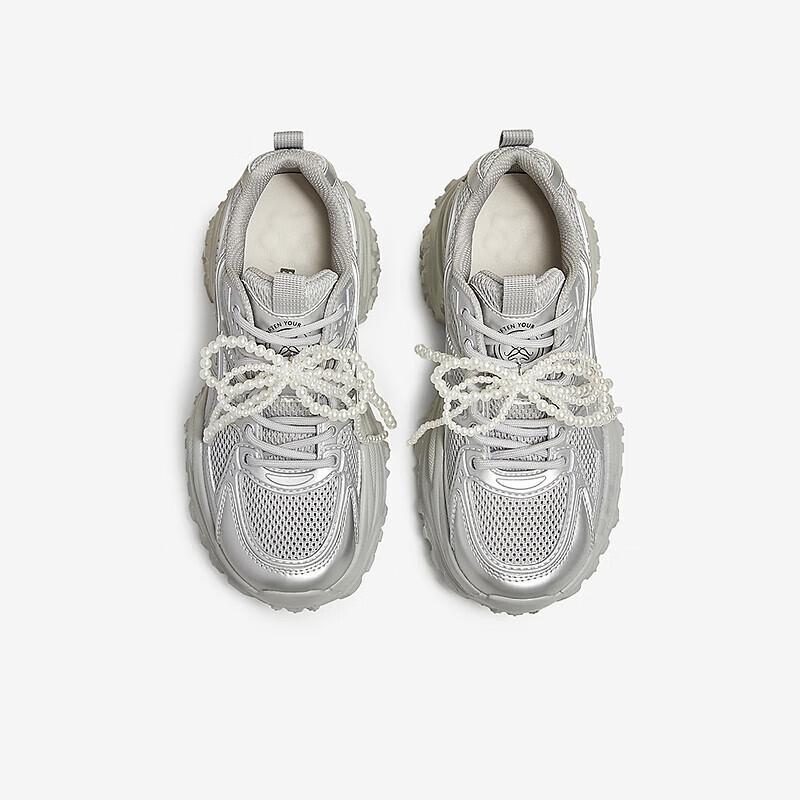 BASTO Women's Chunky Platform Casual Sneakers