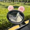 Urocze naklejki 3D z uszami królika Pasek chroniący przed uderzeniami Samochodowe lusterko wsteczne Dekoracja wnętrza Pluszowa naklejka Kawaii na lusterko wsteczne Dekor