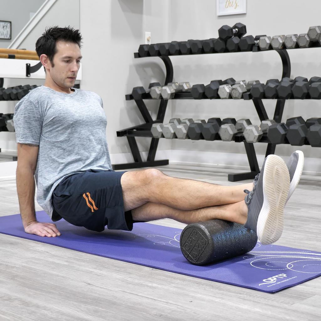 OPTP AXIS High Density Foam Roller, Black, OPTP Axis Roller Round, 12 X 6, Black