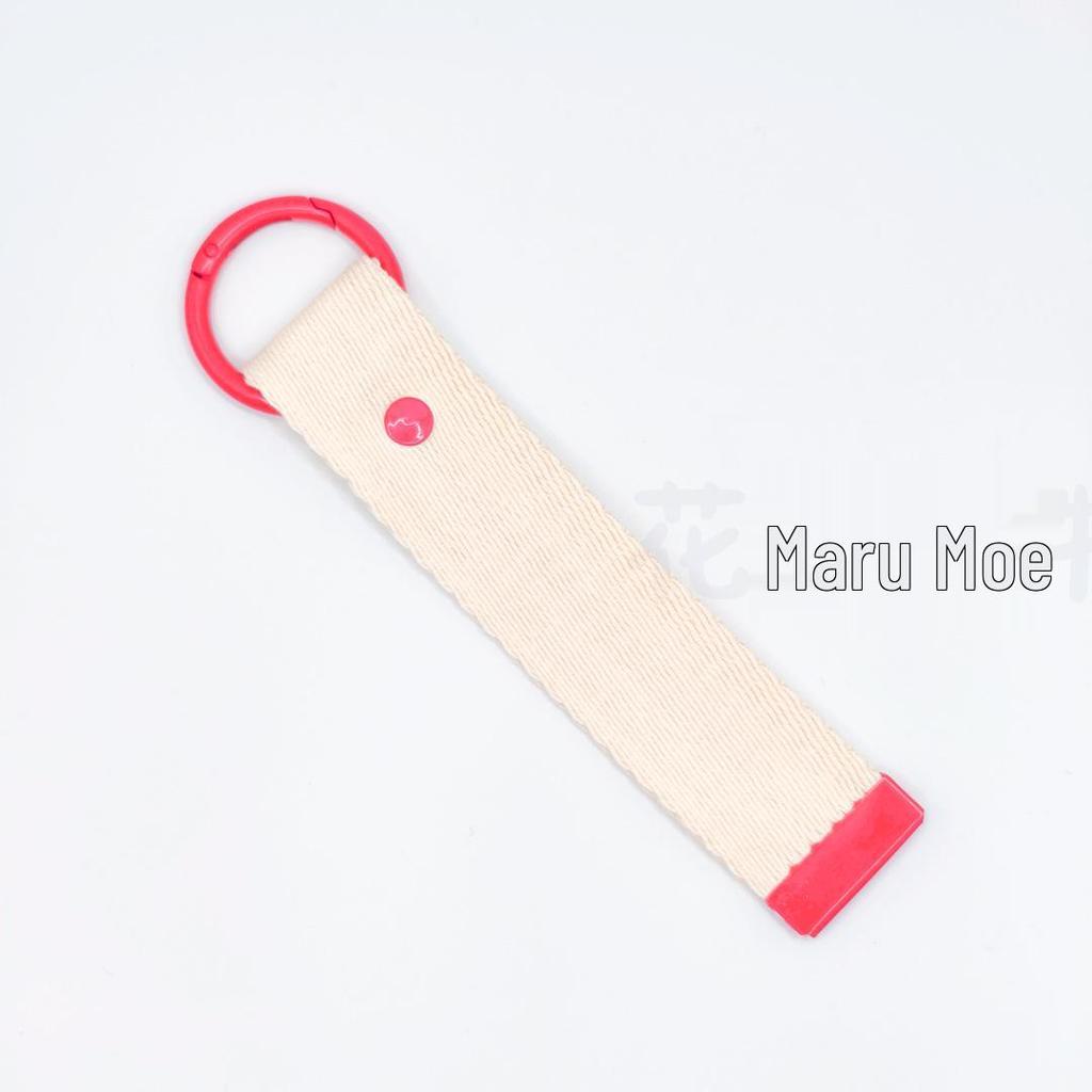 3.2CM Wide INS Style DIY Canvas Keychain Embroidered Name Tag