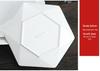 Hexagonal Ceramic Stir-Fry Plate for Home and Commercial Use