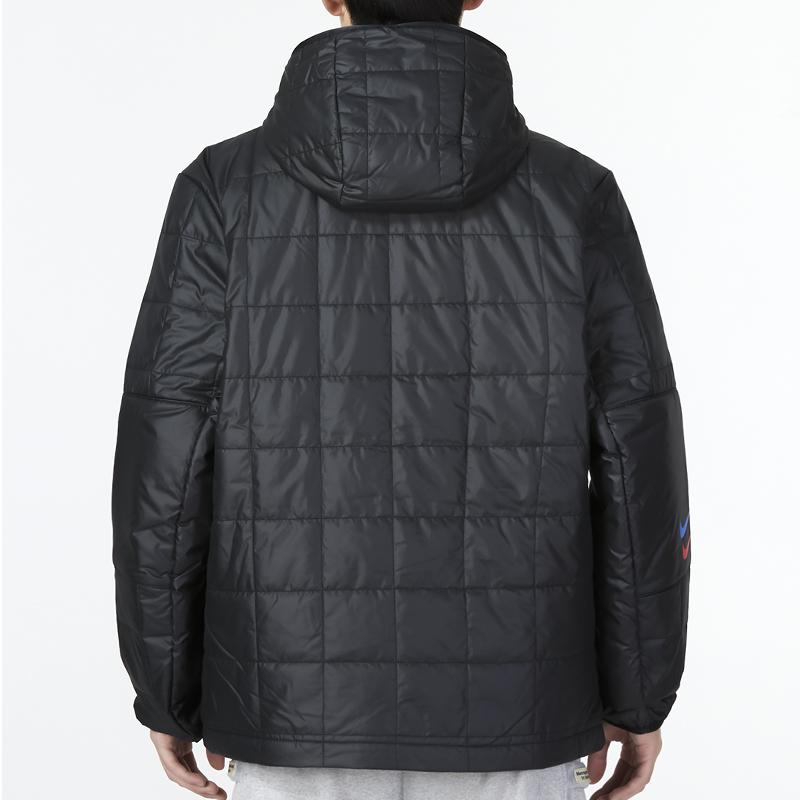 Nike Sports Casual Warm Cotton Jacket Men Jacket Black DN3151-010