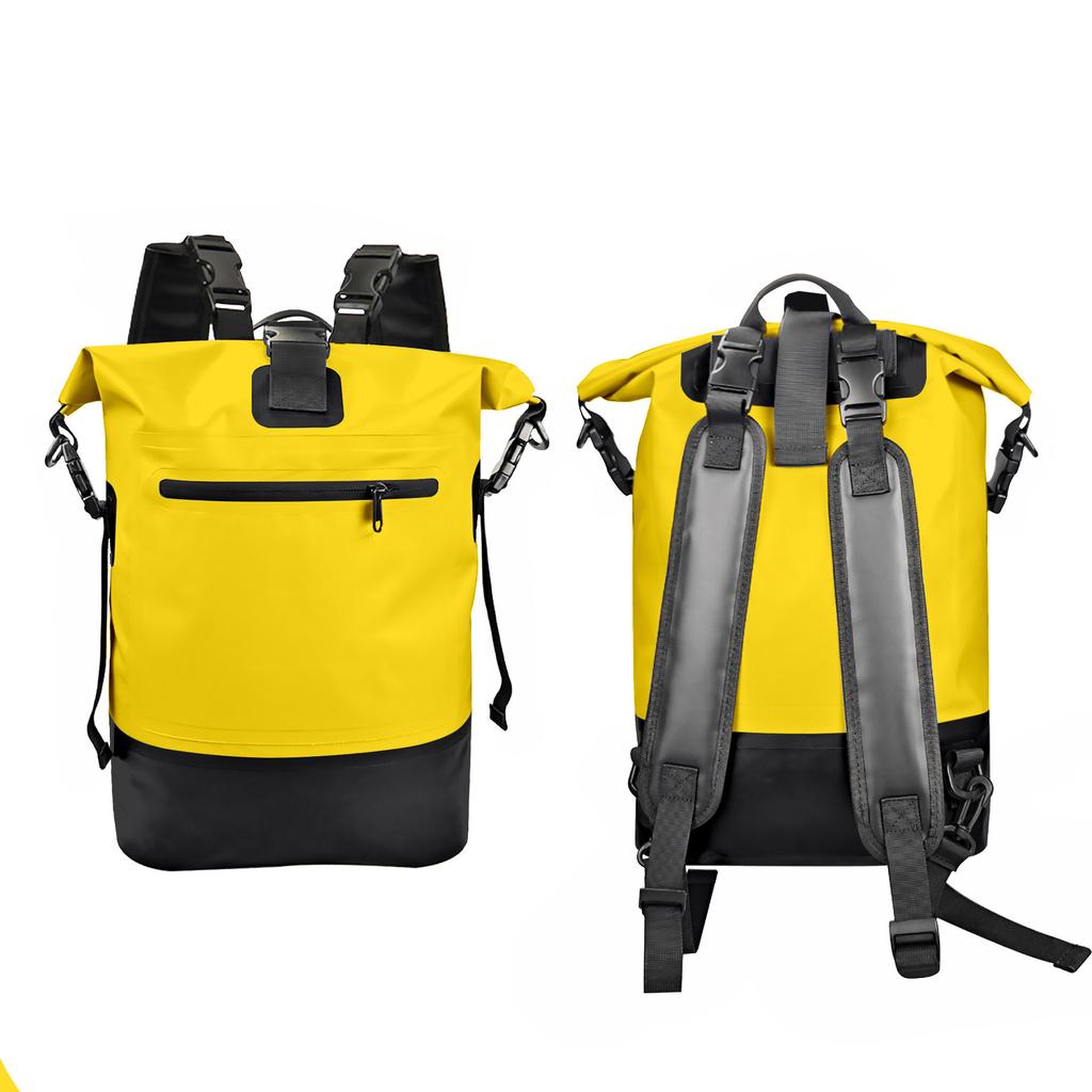 Outdoor Pvc Sports Mountaineering Bag, Rafting Camping Waterproof Bucket Bag Backpack Waterproof Dry Bag Backpack
