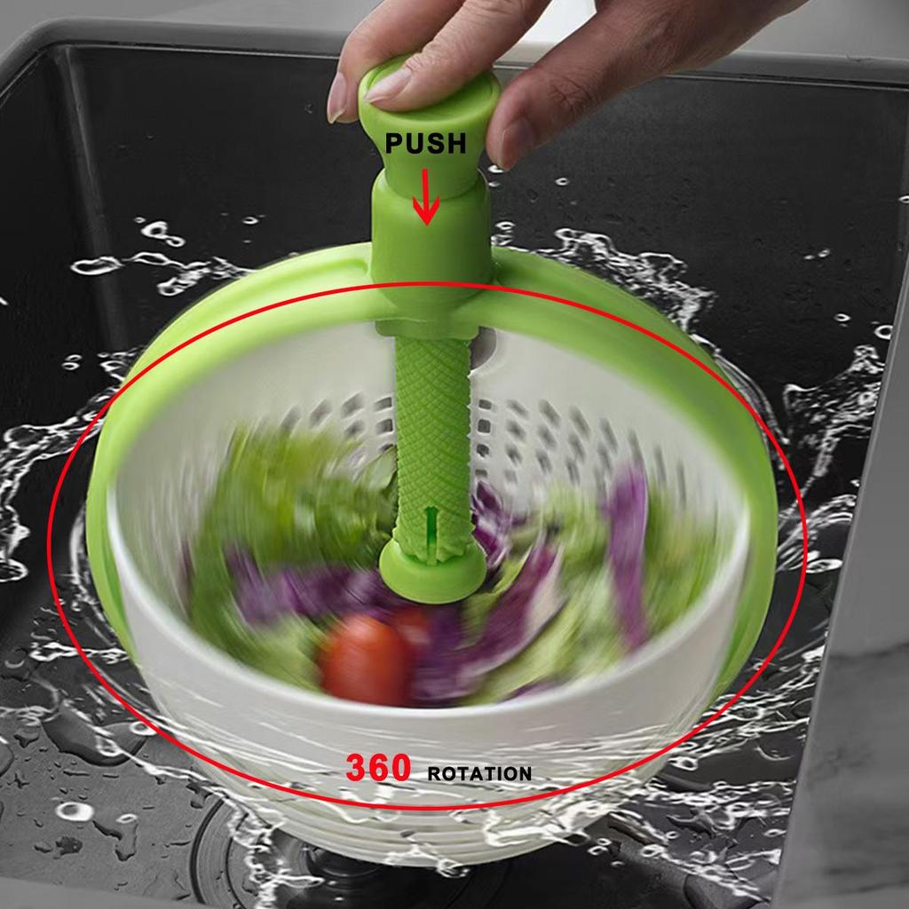 Odtokové koše do kuchyňského dřezu Ruční rotační sušička na zeleninové a ovocné saláty Myčka na ovoce