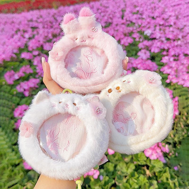 Cat Sakura Rabbit Bear Plush Keychain Animal Mini Coin Bag Cartoon Gift Kids