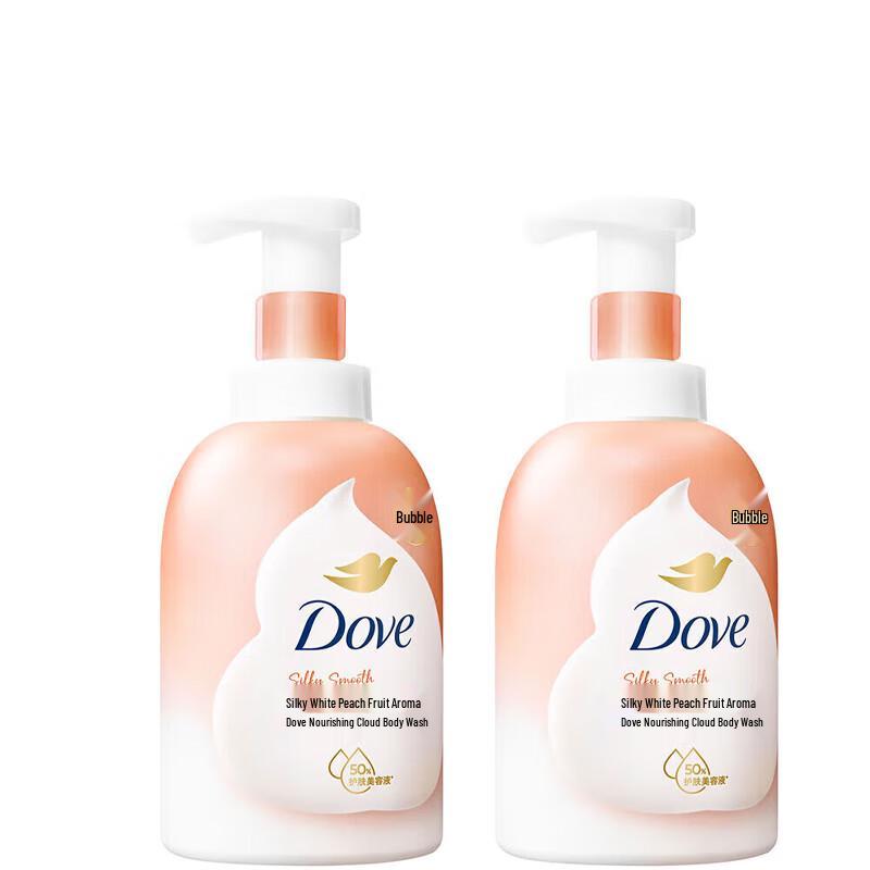 

Dove Deeply Nourishing White Peach Foaming Body Wash (2 x 400ml)