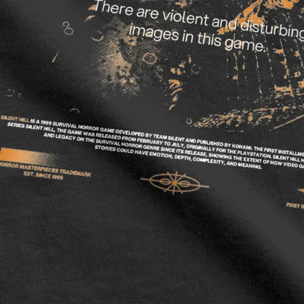 Lustiges Silent Hill T-Shirt Herren Rundhals Baumwoll-T-Shirt Kurzarm T-Shirt Sommer Tops