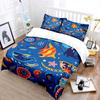 Cartoon underwater animals design Bedding Set for Kids Luxury Gift 3pcs Digital Print Comforter Set Soft Comfortable Breathable