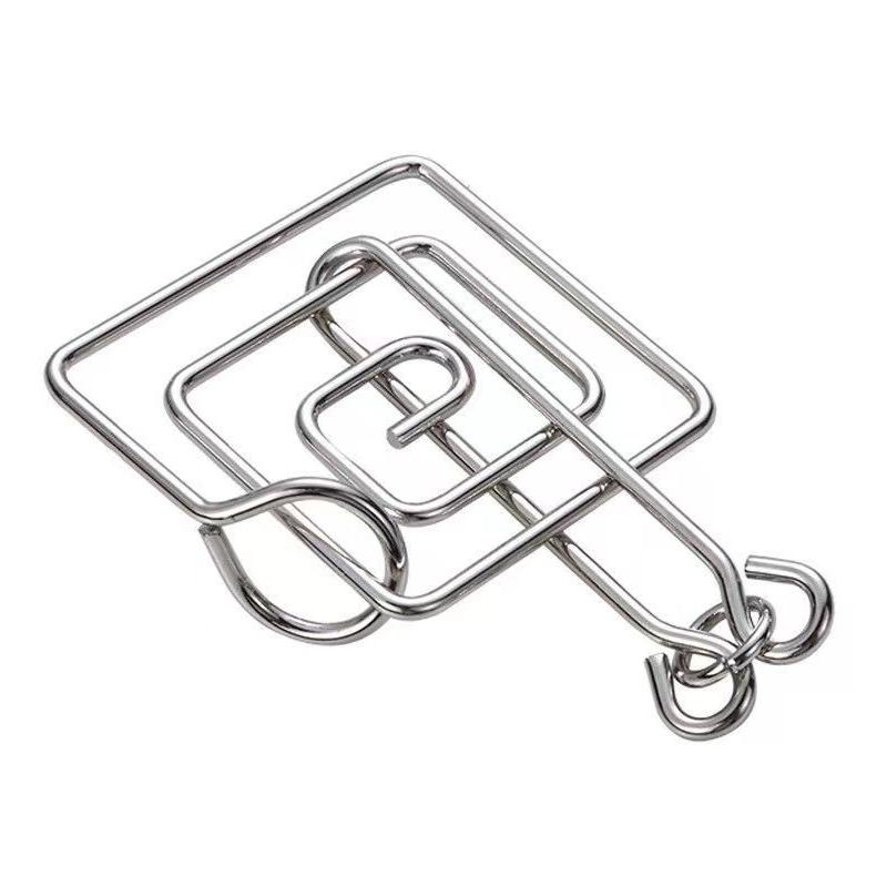 

Metal Puzzle Mind Brain Teaser Magic Wire Rings Puzzles For Adults Kids Disentanglement Iron Link Unlock Interlock Game