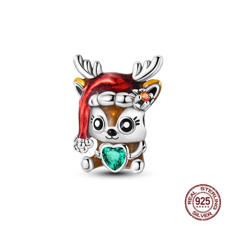 Original Charm Copper Chameleon & Kitten Charms Beads Fit 3Mm Original Bracelet For Women Diy Fashion Jewelry Gift