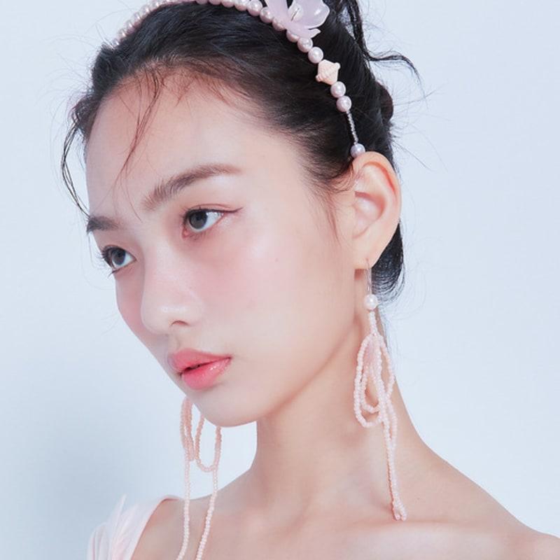 LOVUEE Pink Seed Angel Earrings