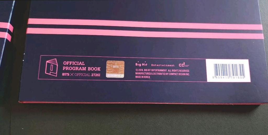 [USED] BTS Hwayangyeonhwa EPILOGUE PROGRAM BOOK