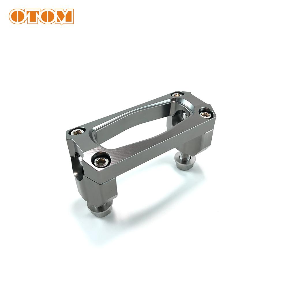 OTOM Motorcycle 28MM Handlebar Risers Bar Clamp Extend Adapter With Bolts CNC Machining Aluminium For YAMAHA YZ125 YZ250 YZ450F