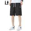Herren Eisseide Lockere Freizeitshorts