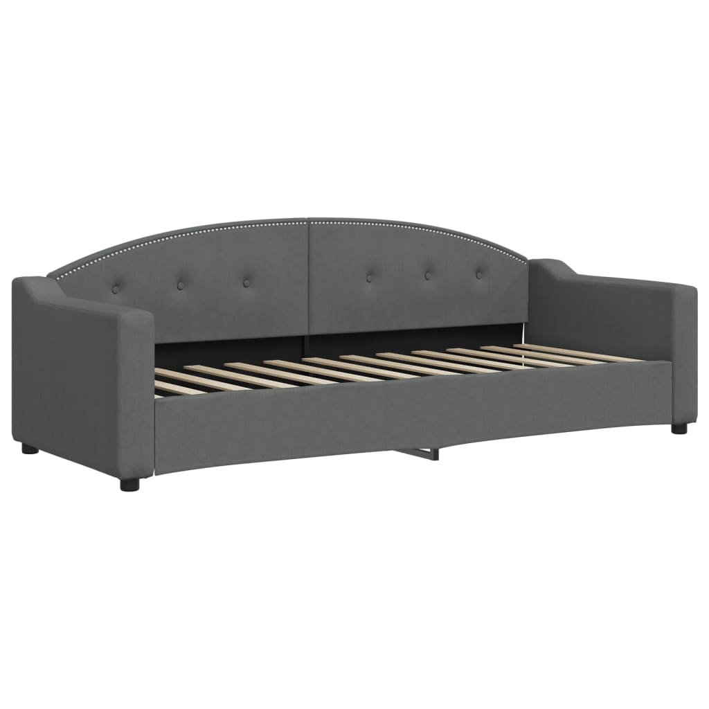 Daybed Dark Grey 80x200 Cm Fabric