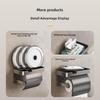 Wall-Mounted Waterproof Toilet Paper Holder - Punch-Free Bathroom Tissue Box