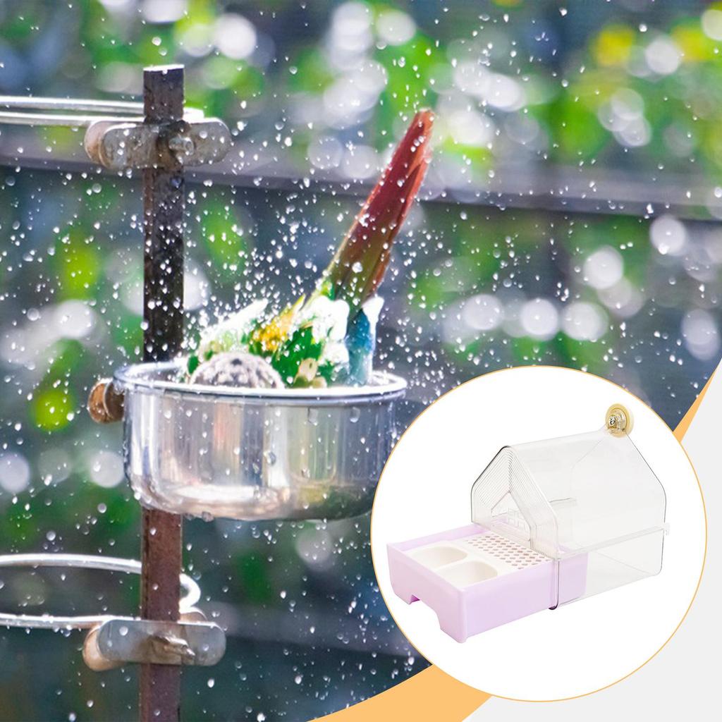 Parrot Bathing Box Accessories, Multifunctional Parrot Bathtub, Bird Shower for