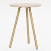 Round Side Table Wooden Legs Single Nesting Coffee Table Home Living Room Decoration and Furniture