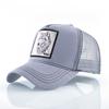 Modische Baseballkappe mit Stickerei Wolfs-Patch Snapback Hip Hop Trucker-Kappen Herren Damen Outdoor Atmungsaktive Schirmmütze