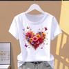 (Asian Size) Women's Top T Clothing leopard style Print O-neck Fashion Female Casual Graphic Tee Short Sleeve T-shirts
