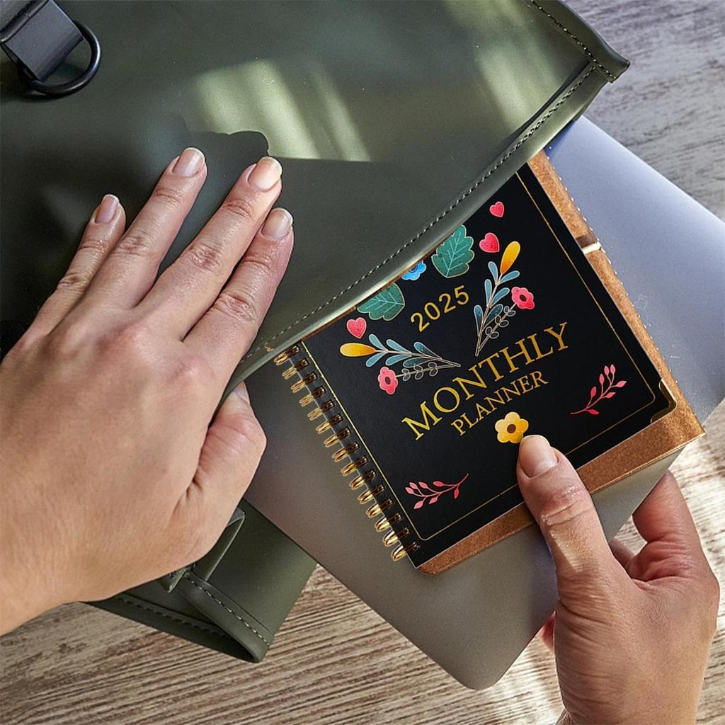 2025 Planner 365 Days Monthly Weekly Planner To Do List A5 Notebook Time Manager Thicker Paper Inner Pocket