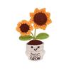Thank You Helping Me Grows Crochet Sunflower Two Doll Positive Cute Positive Energy With Emotion Support Card