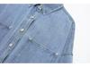 2025 Autumn European American Style Denim Shirt Jacket