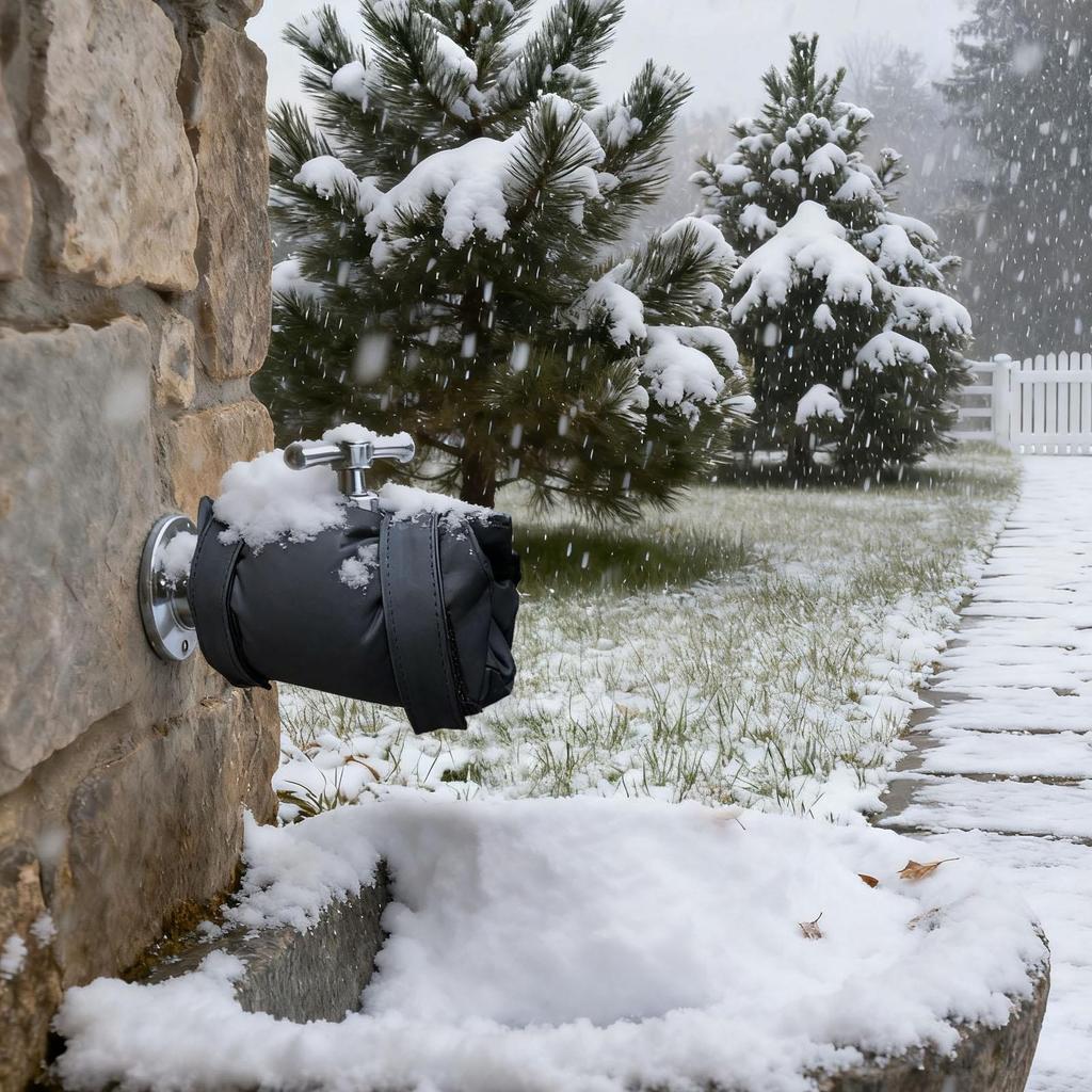 Winter-Wasserhahnabdeckungen für den Außenbereich, 2-teilig, wiederverwendbare Frostschutzabdeckung für Wasserhähne, isolierender Schutz für den Wasserhahn im Winter, für Haus, Garten und Hof